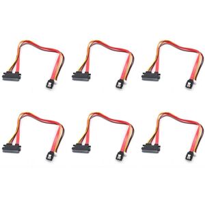 Tlily - 6X Built-in Hard Drive Data Power Cable 4 Pin and sata 3.0 Male to 22 (7 + 15 Pin) Tlily - 6X Built-in Hard Drive Data Power Cable 4 Pin and sata 3.0 Male to 22 (7 + 15 Pin)