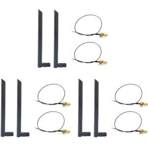 TLILY 6X Dual Band 6Dbi rp-sma + MHF4 Pigtail Cable Wireless WiFi Antenna for AX200 AC9260 ngff M.2 wifi / wlan Modules Card TLILY 6X Dual Band 6Dbi rp-sma + MHF4 Pigtail Cable Wireless WiFi Antenna for AX200 AC9260 ngff M.2 wifi / wlan Modules Card
