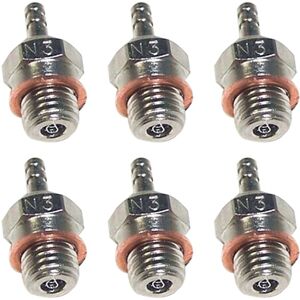 Tlily - 6X N3 Glow Plug Spark for 70117 1/10 1/8 rc Truck Nitro Engine Parts Tlily - 6X N3 Glow Plug Spark for 70117 1/10 1/8 rc Truck Nitro Engine Parts
