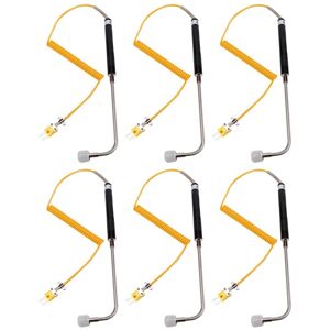TLILY 6X NR-81533B K Type Sensor Right Angle Surface Temperature Probe High Temperature Thermocouple -50 to 500℃ TLILY 6X NR-81533B K Type Sensor Right Angle Surface Temperature Probe High Temperature Thermocouple -50 to 500℃