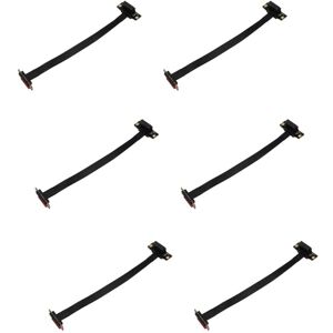 TLILY 6X pcie X1 Extension Cable Dual PCIe 3.0 Right Angle 90 Degree 8Gbps pci Express 1X Riser Card 20cm TLILY 6X pcie X1 Extension Cable Dual PCIe 3.0 Right Angle 90 Degree 8Gbps pci Express 1X Riser Card 20cm