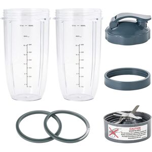 TLILY 7 Pieces Blender Cups & Blade Replacement Set 32Oz Cup TLILY 7 Pieces Blender Cups & Blade Replacement Set 32Oz Cup