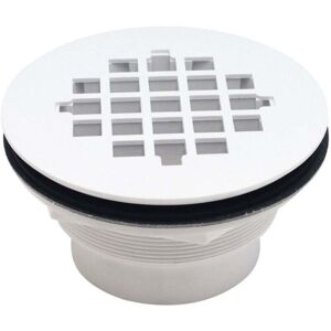 YMYNY 72104204 White Plastic Flexible Shower Floor Drain with abs Chrome Cover for Bathroom mumu YMYNY 72104204 White Plastic Flexible Shower Floor Drain with abs Chrome Cover for Bathroom mumu