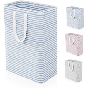 BEIJIYI 75L Large Collapsible Laundry Hamper, Freestanding Waterproof Laundry Basket, Reinforced Handles, Storage for Clothes, Towels, Toys and Blankets, Blue BEIJIYI 75L Large Collapsible Laundry Hamper, Freestanding Waterproof Laundry Basket, Reinforced Handles, Storage for Clothes, Towels, Toys and Blankets, Blue