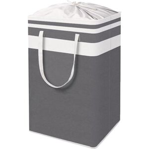 HÉLOISE 78L Laundry Hamper Canvas Fabric Laundry Hamper Collapsible Storage Bin, Drawstring Laundry Baskets, Collapsible Laundry Bag, Waterproof, HÉLOISE 78L Laundry Hamper Canvas Fabric Laundry Hamper Collapsible Storage Bin, Drawstring Laundry Baskets, Collapsible Laundry Bag, Waterproof,