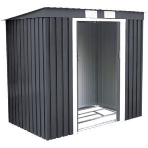 Abri de Jardin en Métal 2,7㎡ Cabane/Remise de Jardin Stockage Rangement de Vélo Outils 213 x 130 x 173 cm Gris - Costway Abri de Jardin en Métal 2,7㎡ Cabane/Remise de Jardin Stockage Rangement de Vélo Outils 213 x 130 x 173 cm Gris - Costway