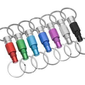 TLILY 7pcs Quick Release Detachable Keychain, Double Rings Pull Apart Spring Split Snap Seperate Keychain TLILY 7pcs Quick Release Detachable Keychain, Double Rings Pull Apart Spring Split Snap Seperate Keychain