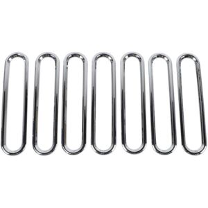 Tlily - 7PCS Silver Hood Air Inlet Intake Vent Decoration Cover Trim Sticker for Jeep Wrangler jk 2007-2017 Tlily - 7PCS Silver Hood Air Inlet Intake Vent Decoration Cover Trim Sticker for Jeep Wrangler jk 2007-2017