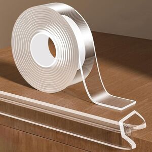 Groofoo - 0.8 in x 9.84 FT,Clear Edge Protector Strip Sharp Edge Wrap Cover Tape, Self Adhesive Protective Bumper Guards for Cabinet Door Desk Glass Groofoo - 0.8 in x 9.84 FT,Clear Edge Protector Strip Sharp Edge Wrap Cover Tape, Self Adhesive Protective Bumper Guards for Cabinet Door Desk Glass