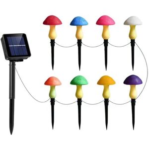 Tlily - 8-Pack Cracked Mushrooms Lights for Garden Decor, Whimsical Yard Art Tlily - 8-Pack Cracked Mushrooms Lights for Garden Decor, Whimsical Yard Art