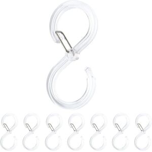 LONGZIMING 8 Pack S Hooks Hanger - Clothes Rod Hooks, Anti-Drop Hanger Hook - For Hanging Bathroom Bedroom Office LONGZIMING 8 Pack S Hooks Hanger - Clothes Rod Hooks, Anti-Drop Hanger Hook - For Hanging Bathroom Bedroom Office