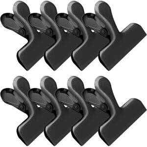Groofoo - 8 Pack Stainless Steel Black Chip Clips 3' Bag Clips Food Clip Kitchen Clips for Snack,Large Clips for Food Packages,Food Clips Snack Groofoo - 8 Pack Stainless Steel Black Chip Clips 3' Bag Clips Food Clip Kitchen Clips for Snack,Large Clips for Food Packages,Food Clips Snack