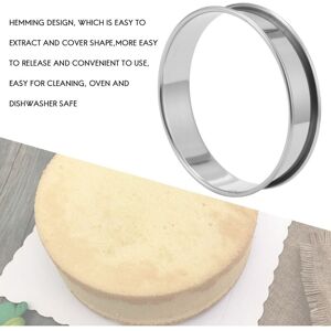 TLILY 8 Pcs 4.1 Inch Muffin Tart Rings Double Tart Ring Stainless Steel Round Ring Mold for Home Cooking TLILY 8 Pcs 4.1 Inch Muffin Tart Rings Double Tart Ring Stainless Steel Round Ring Mold for Home Cooking