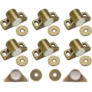 Cyslmuk - 8 Pcs Magnetic Catch, Bronze Zinc Alloy Magnetic Catch for Drawers Kitchen Cupboard Cabinet, Cupboard Door Magnet with 24 Screws Cyslmuk - 8 Pcs Magnetic Catch, Bronze Zinc Alloy Magnetic Catch for Drawers Kitchen Cupboard Cabinet, Cupboard Door Magnet with 24 Screws