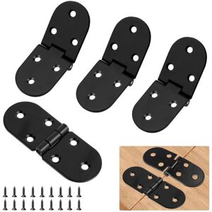 WOIYIC 8 Pcs Small Folding Table Hinges 180° Folding Hinges - Small Hinges for Tables, Doors, Sewing Machines (Mini Black Hinges) WOIYIC 8 Pcs Small Folding Table Hinges 180° Folding Hinges - Small Hinges for Tables, Doors, Sewing Machines (Mini Black Hinges)