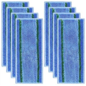 TLILY 8 Pcs Wet Mopping Pads for IRobot Braava Jet M6 Series M6 (6110) (6012) (6112) Washable and Reusable Robot Cleaning Pad TLILY 8 Pcs Wet Mopping Pads for IRobot Braava Jet M6 Series M6 (6110) (6012) (6112) Washable and Reusable Robot Cleaning Pad