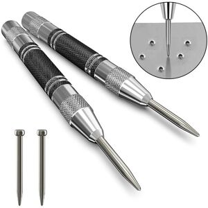 GOTRAYS 8-Piece Set Automatic Center Punch, Automatic Center Punch, Spring Loaded Center Punch, Automatic Punch with Adjustable Striking Force for Wood, GOTRAYS 8-Piece Set Automatic Center Punch, Automatic Center Punch, Spring Loaded Center Punch, Automatic Punch with Adjustable Striking Force for Wood,