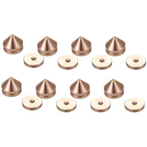 TLILY 8 Set Speaker Stand Feet Foot Pad Aluminium Alloy Metal Spikes Cone Floor Nail Champagne Gold TLILY 8 Set Speaker Stand Feet Foot Pad Aluminium Alloy Metal Spikes Cone Floor Nail Champagne Gold