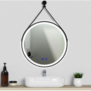 AICA SANITAIRE 700MM Round Demister Bathroom Mirror with 3 Colours Dimmable LED Lights, Dual control Wall Mounted, IP44, Variable light 2 color light strip, AICA SANITAIRE 700MM Round Demister Bathroom Mirror with 3 Colours Dimmable LED Lights, Dual control Wall Mounted, IP44, Variable light 2 color light strip,