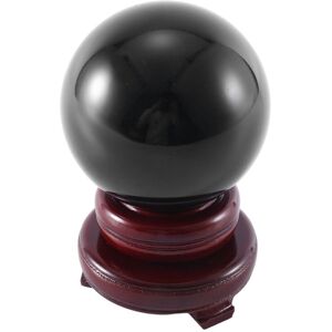 TLILY 80MM Natural Black Sphere Large Crystal Ball TLILY 80MM Natural Black Sphere Large Crystal Ball