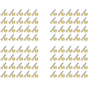 Tlily - 80Pcs Series Brass Connection Insert Kit Bicycle Brake Olive for Hydraulic Disc Hose BH90, 1 Tlily - 80Pcs Series Brass Connection Insert Kit Bicycle Brake Olive for Hydraulic Disc Hose BH90, 1