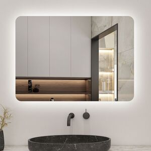 Sky Bathroom - 70x50cm Illuminated Backlit led Bathroom Mirror with Optional 3 Colour Light Anti-fog,Touch Switch Sky Bathroom - 70x50cm Illuminated Backlit led Bathroom Mirror with Optional 3 Colour Light Anti-fog,Touch Switch