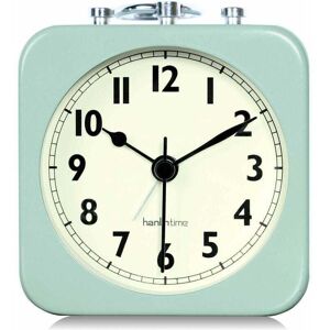 GROOFOO 8.5cm Analog Alarm Clock Water Green Square Silent Small Metal Travel Alarm Clocks for Kids Bedroom Bedside Living Room Office GROOFOO 8.5cm Analog Alarm Clock Water Green Square Silent Small Metal Travel Alarm Clocks for Kids Bedroom Bedside Living Room Office