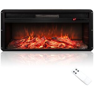 COSTWAY 86 cm Electric Fireplace 5000 BTU Recessed Fireplace Insert COSTWAY 86 cm Electric Fireplace 5000 BTU Recessed Fireplace Insert