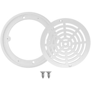 Tlily - 8Inch Pool Main Drain Cover the Top Grate Bottom Mounting Plates White Replacement Outlet Tlily - 8Inch Pool Main Drain Cover the Top Grate Bottom Mounting Plates White Replacement Outlet