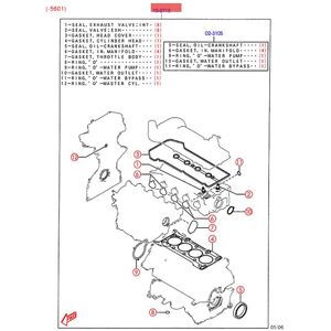 Tlily - 8LA4-10-271 Engine Repair Kits Cylinder Head Gaskets Set for Mazda 3 1.6L 2004-2014 ZY01-10-271 Tlily - 8LA4-10-271 Engine Repair Kits Cylinder Head Gaskets Set for Mazda 3 1.6L 2004-2014 ZY01-10-271