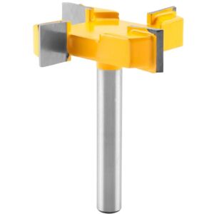 Tlily - 8mm Shank Spoilboard Surfacing Router Bit, 4 Flute Face Mill, Milling Bit Tlily - 8mm Shank Spoilboard Surfacing Router Bit, 4 Flute Face Mill, Milling Bit