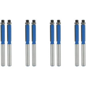 Tlily - 8Pcs 2.6 Inch Long 2-Edge Flush Edging Bit 1/4 Inch x for Carpenter Tlily - 8Pcs 2.6 Inch Long 2-Edge Flush Edging Bit 1/4 Inch x for Carpenter