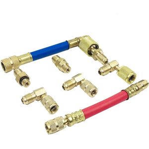 TLILY 8Pcs Car Air Conditioner Refrigeration CT-138 Converting Adapter Hose Set Condition Filling Kit Adapters TLILY 8Pcs Car Air Conditioner Refrigeration CT-138 Converting Adapter Hose Set Condition Filling Kit Adapters