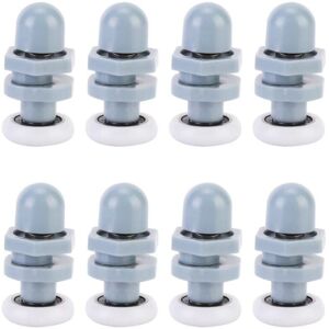 Cyslmuk - 8pcs Durable Plastic Shower Door Runners Sliding Track Roller Bathroom Glass For Replacement Parts(20mm) Cyslmuk - 8pcs Durable Plastic Shower Door Runners Sliding Track Roller Bathroom Glass For Replacement Parts(20mm)