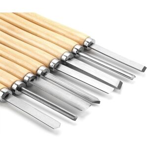 TINOR 8Pcs hss Wood Lathe Chisel Set Wood Turning Chisel Set Woodturning Tools for Hardwood Turning TINOR 8Pcs hss Wood Lathe Chisel Set Wood Turning Chisel Set Woodturning Tools for Hardwood Turning