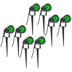 TLILY 8Pcs led Garden Lights 3W 220V Outdoor Spotlight with Spike IP65 Waterproof Garden Landscape Decorative Lamp Green TLILY 8Pcs led Garden Lights 3W 220V Outdoor Spotlight with Spike IP65 Waterproof Garden Landscape Decorative Lamp Green