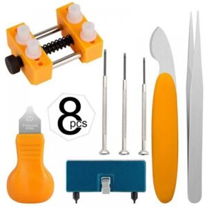 MCBOSON 8Pcs Watch Battery Replacement Tool Kits - Watch Case Opener Used for Opening Watch Covers by Turning for Repair MCBOSON 8Pcs Watch Battery Replacement Tool Kits - Watch Case Opener Used for Opening Watch Covers by Turning for Repair
