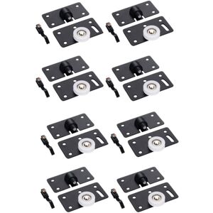 TLILY 8Pcs/Set Iron Cabinet Door Wheel Furniture Sliding Roller Drawer Pulley 3.3X1.8X0.1 Inch TLILY 8Pcs/Set Iron Cabinet Door Wheel Furniture Sliding Roller Drawer Pulley 3.3X1.8X0.1 Inch