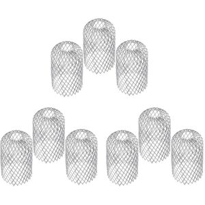 Tlily - 9 Pcs Gutter Guard Filters Roof 3 Inch Widen Strainer Aluminum Filter Anti-Blocking Leaves Drains Debris Drains Net Cover Tlily - 9 Pcs Gutter Guard Filters Roof 3 Inch Widen Strainer Aluminum Filter Anti-Blocking Leaves Drains Debris Drains Net Cover