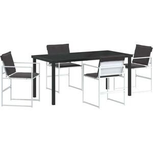 Garden Dining Set Folding Manual 5 pcs White 160 x 80 x 73 cm Vidaxl Garden Dining Set Folding Manual 5 pcs White 160 x 80 x 73 cm Vidaxl