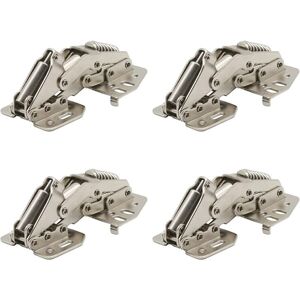 Cyslmuk - 90 Degree Cabinet Flap Hinges with Hydraulic Damping for Kitchen Caravan Motorhome Cabinet Doors Wardrobe Furniture Door Folding Hinge 4 Pcs Cyslmuk - 90 Degree Cabinet Flap Hinges with Hydraulic Damping for Kitchen Caravan Motorhome Cabinet Doors Wardrobe Furniture Door Folding Hinge 4 Pcs
