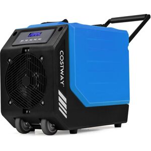 Costway - 90L/Day Commercial Dehumidifier w/ Pump & 2 Wheels Up to 500㎡-Blue Costway - 90L/Day Commercial Dehumidifier w/ Pump & 2 Wheels Up to 500㎡-Blue