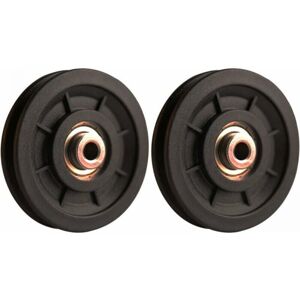 Cyslmuk - 90mm Bearing Nylon Pulley, Muscle Training Pulley, Universal Wheel for Cable Machine Gym Equipment Garage Door, Sliding Door Pulley Cyslmuk - 90mm Bearing Nylon Pulley, Muscle Training Pulley, Universal Wheel for Cable Machine Gym Equipment Garage Door, Sliding Door Pulley