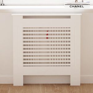 UNHO 100cm Tall Radiator Cover Modern White Cabinet Horizontal MDF Slats Wood Grill Furniture, small 111 x 19 x 101.2cm UNHO 100cm Tall Radiator Cover Modern White Cabinet Horizontal MDF Slats Wood Grill Furniture, small 111 x 19 x 101.2cm