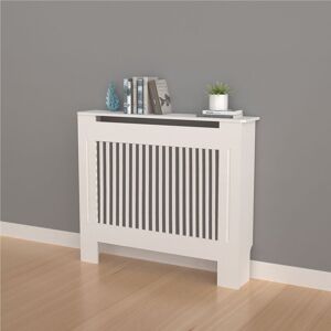 UNHO 91cm Tall Radiator Cover Modern White Cabinet Vertical MDF Slats Wood Grill Furniture, Medium 111 x 19 x 92.2cm UNHO 91cm Tall Radiator Cover Modern White Cabinet Vertical MDF Slats Wood Grill Furniture, Medium 111 x 19 x 92.2cm
