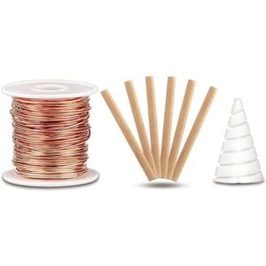 TLILY 99.9% Pure Copper Wire, with Fibonacci Coil Winding Jig for Electroculture Gardening, Electro Culture Gardening Stake TLILY 99.9% Pure Copper Wire, with Fibonacci Coil Winding Jig for Electroculture Gardening, Electro Culture Gardening Stake