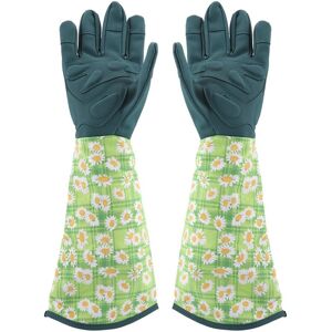 GROOFOO A Pair of Puncture proof Anti slip AbrasiOn resistant Garden Gloves with Long Sleeve(Green) GROOFOO A Pair of Puncture proof Anti slip AbrasiOn resistant Garden Gloves with Long Sleeve(Green)