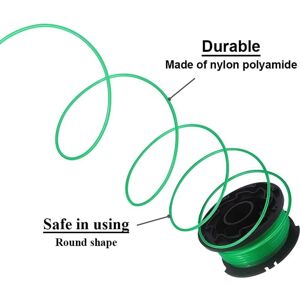 MEMKEY A6486-XJ compatible with Black & Decker lawn mower, 2 mm line thickness, 6 m length lawn mower spool for GL8033/GL9035/GL7033, A6486 brush cutter MEMKEY A6486-XJ compatible with Black & Decker lawn mower, 2 mm line thickness, 6 m length lawn mower spool for GL8033/GL9035/GL7033, A6486 brush cutter