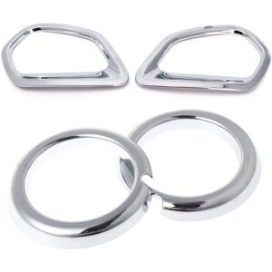 TLILY ABS Chrome Front And Rear Fog lights Cover Trim Decorative Frame For Mitsubishi Outlander 2016-2020 TLILY ABS Chrome Front And Rear Fog lights Cover Trim Decorative Frame For Mitsubishi Outlander 2016-2020