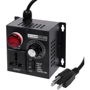 Tlily - ac Motor Speed Controller ,Variable Fan Controller, 120V scr Voltage Regulator us Plug Tlily - ac Motor Speed Controller ,Variable Fan Controller, 120V scr Voltage Regulator us Plug